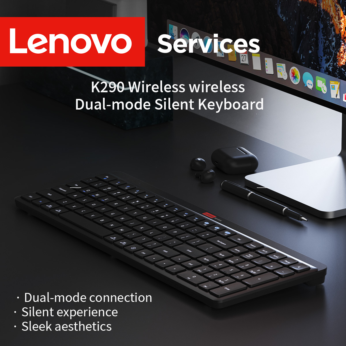 Home Office Of Uk - Lenovo Dual Mode Dual-Device Connection Wireless