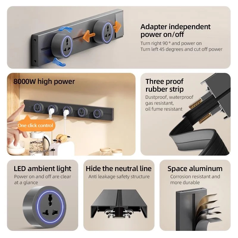 Track Socket With Switch High- - Home Office Of Uk recension och pris