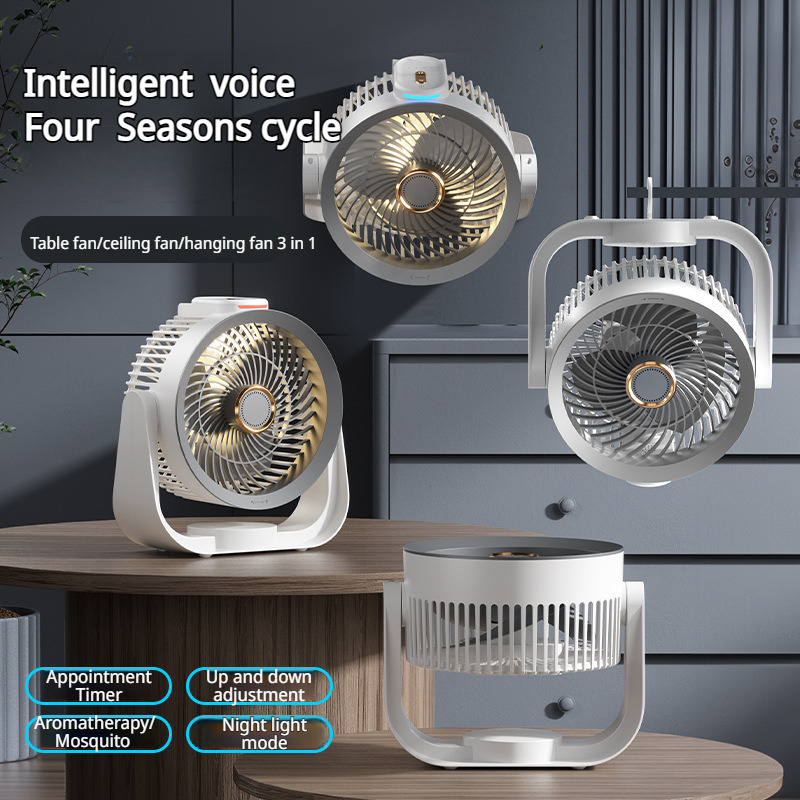 Smart Desk Fan Voice Activated - Home Office Setup recension och pris