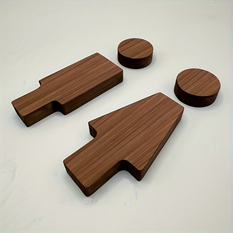 2PCS Wooden Bathroom Sign for  - Home Office Setup recension och pris