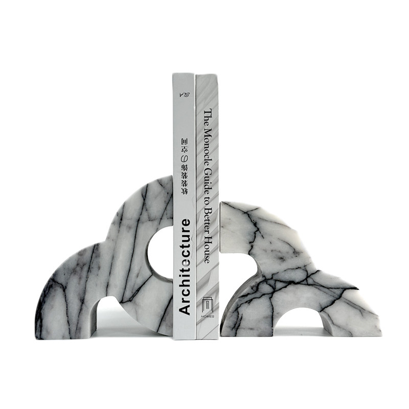 Modern Marble Bookends Heavy D - Home Office Library recension och pris