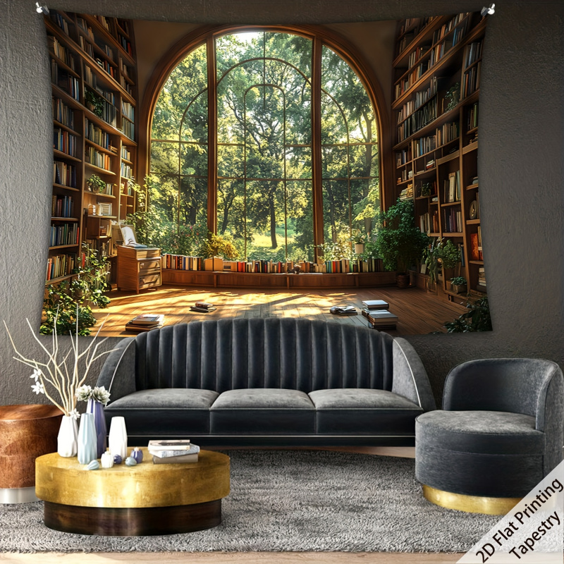 VIKAMA Forest Library Tapestry - Home Office Library recension och pris