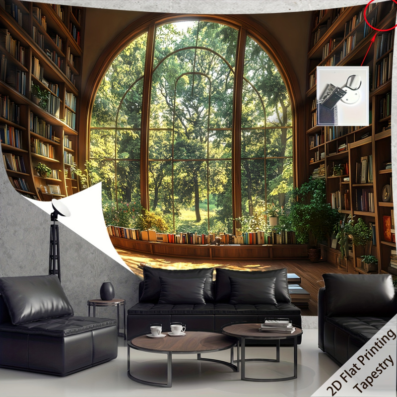VIKAMA Forest Library Tapestry - Home Office Library recension och pris