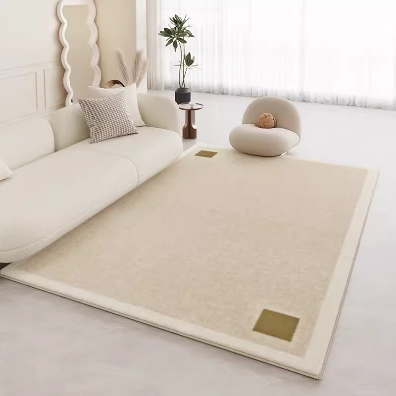 VIKAMA Light Luxury Cream Styl - Home Office Rug recension och pris