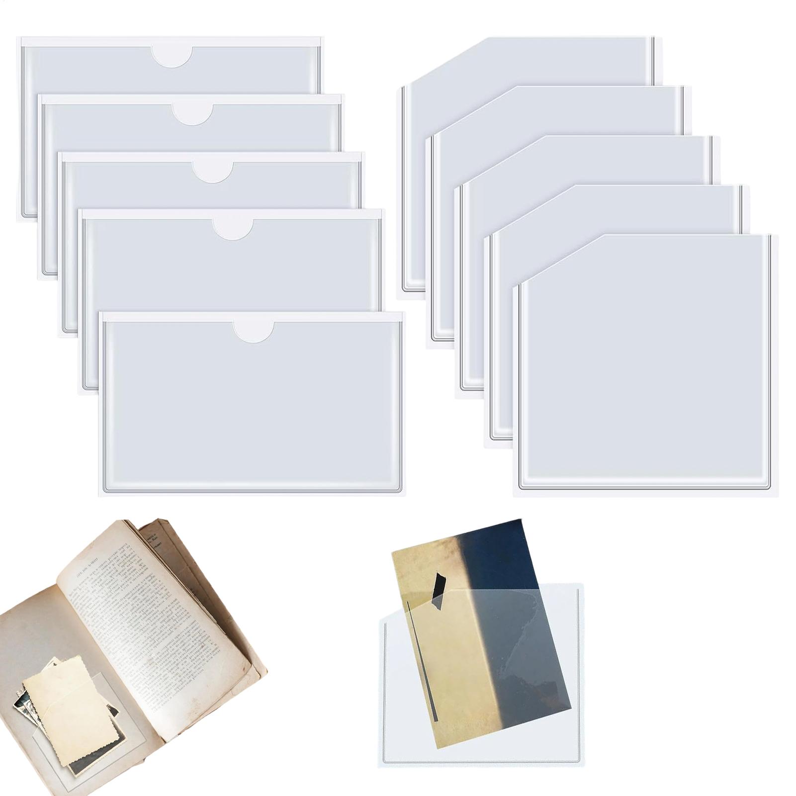 Clear Adhesive Pockets Dustpro - Home Office Library recension och pris
