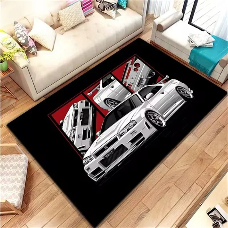 Classical Racing Car Printed C - Home Office Rug recension och pris