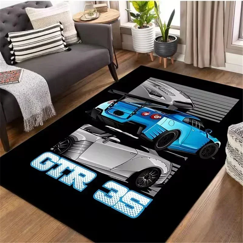 Classical Racing Car Printed C - Home Office Rug recension och pris