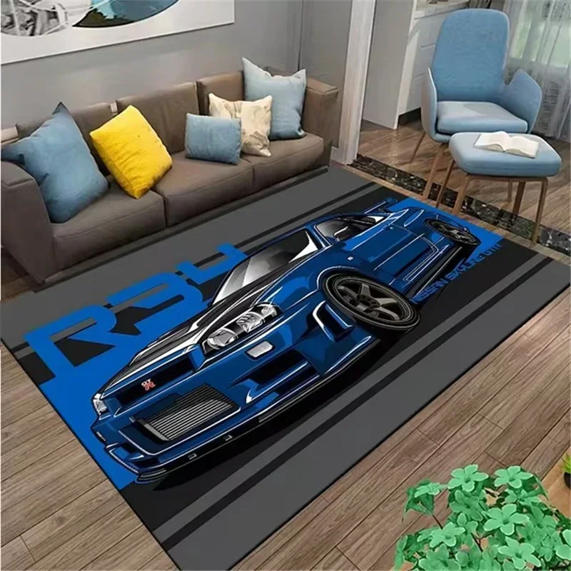 Classical Racing Car Printed C - Home Office Rug recension och pris