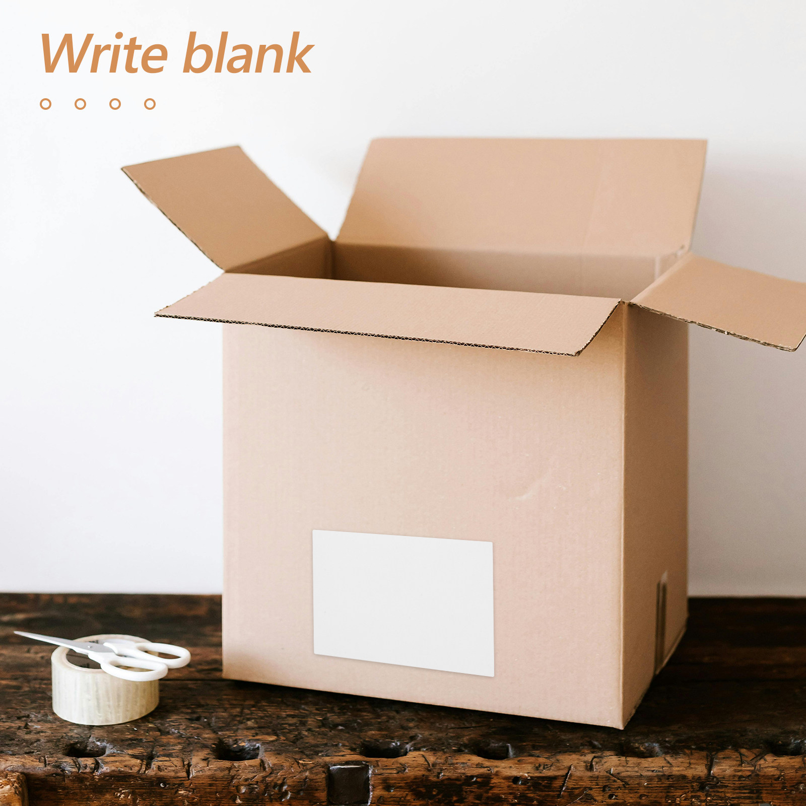 50Pcs White Blank Removable La - Home Office Box recension och pris