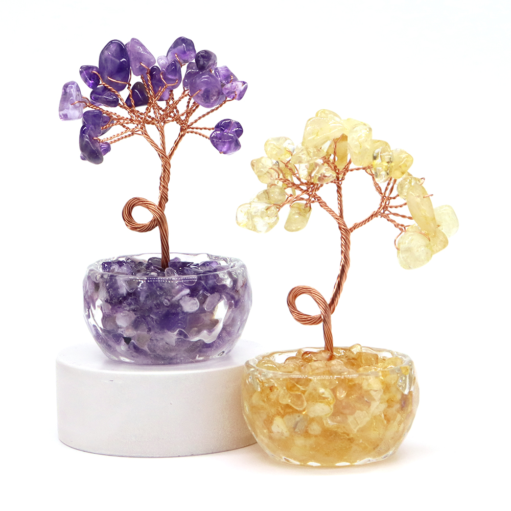 Natural Gemstone Crystal Lucky - Home Office Setup recension och pris