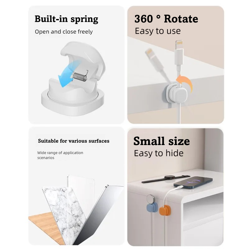 adhesive cable organizer Cable - Home Office Setup recension och pris