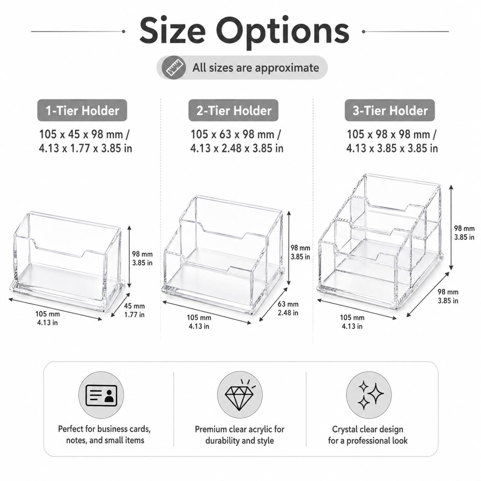 1-3Pcs Modern Clear Acrylic Bu - Home Office Setup recension och pris