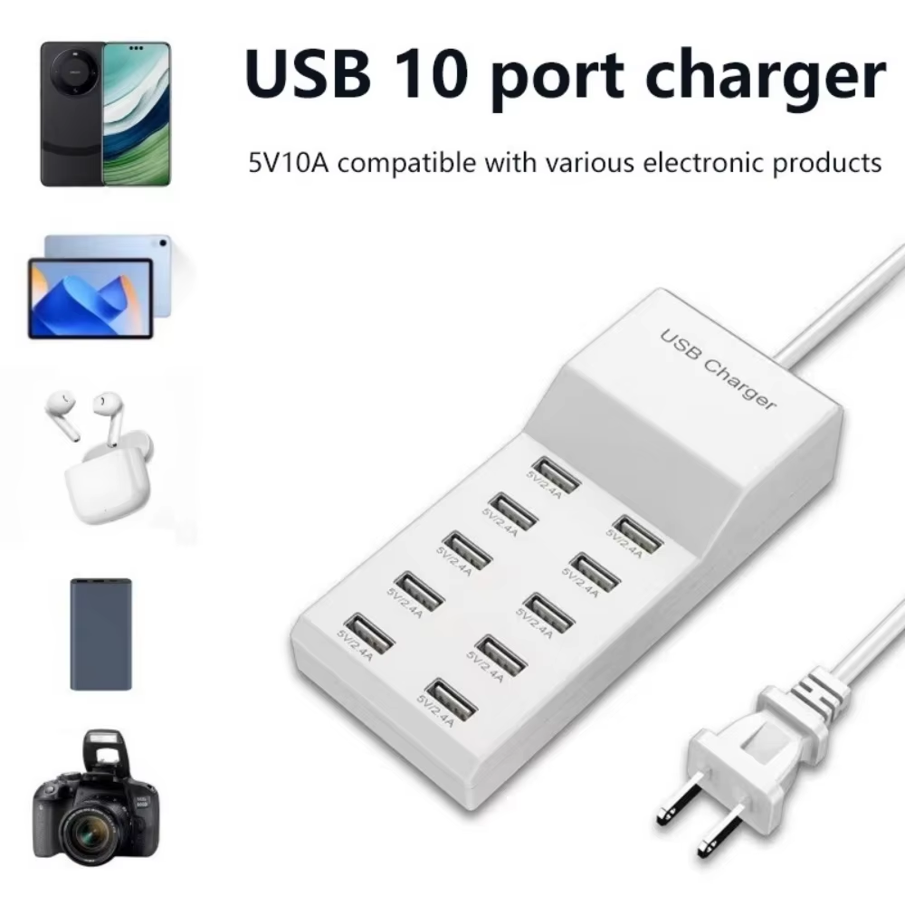 10 Ports USB Hub Fast Charger  - Home Office Of Uk recension och pris