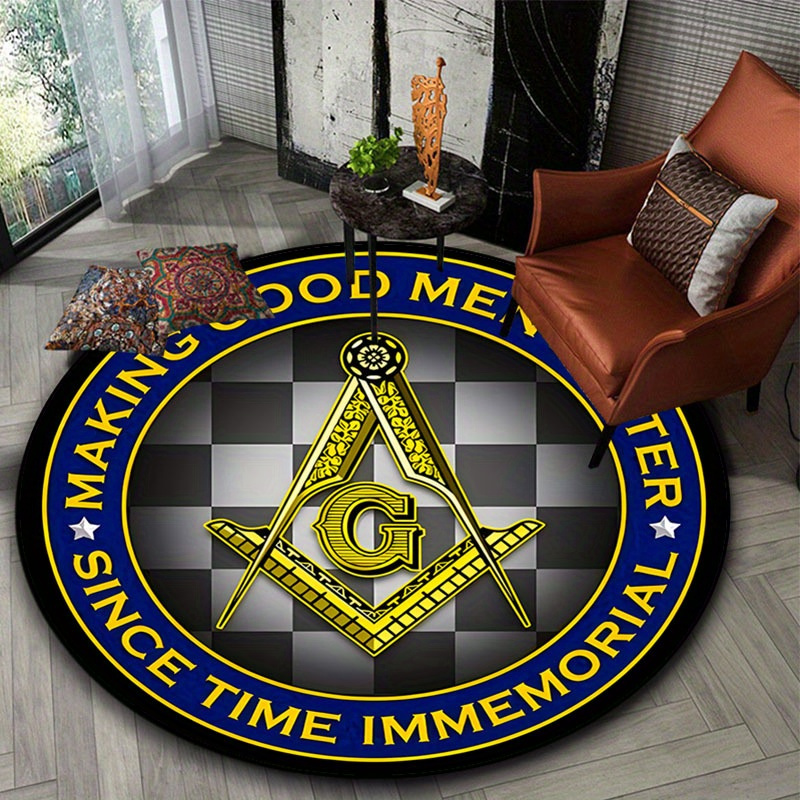 Freemason Square Compass G Log - Home Office Rug recension och pris