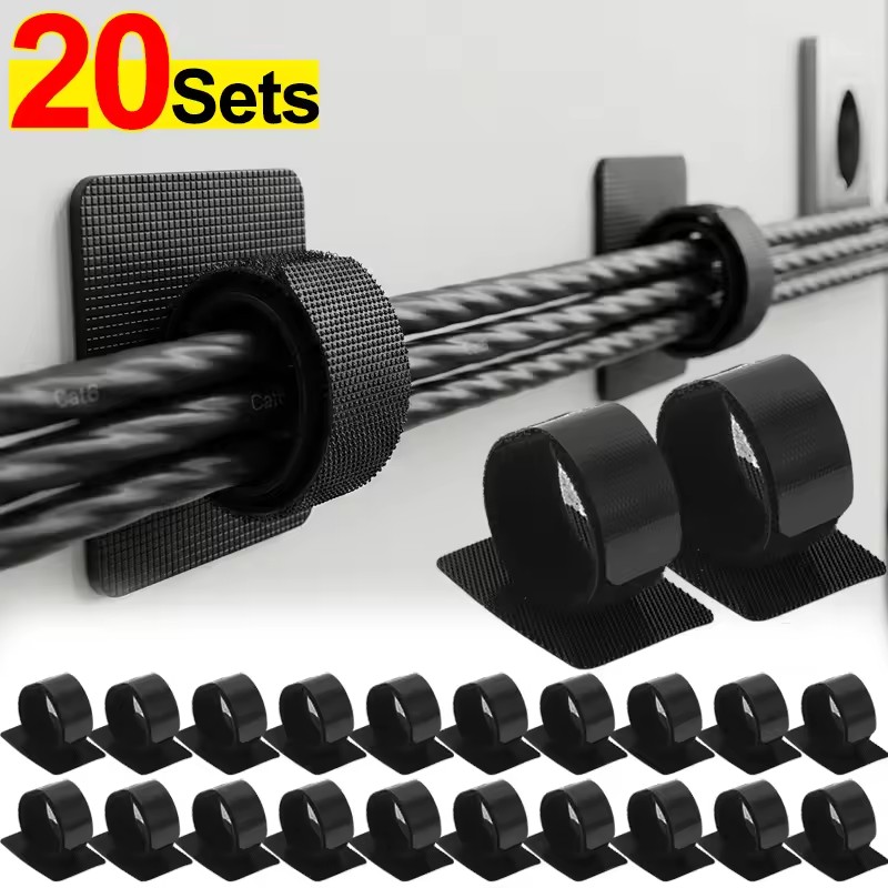 Adhesive Under Desk Cable Ties - Home Office Setup recension och pris