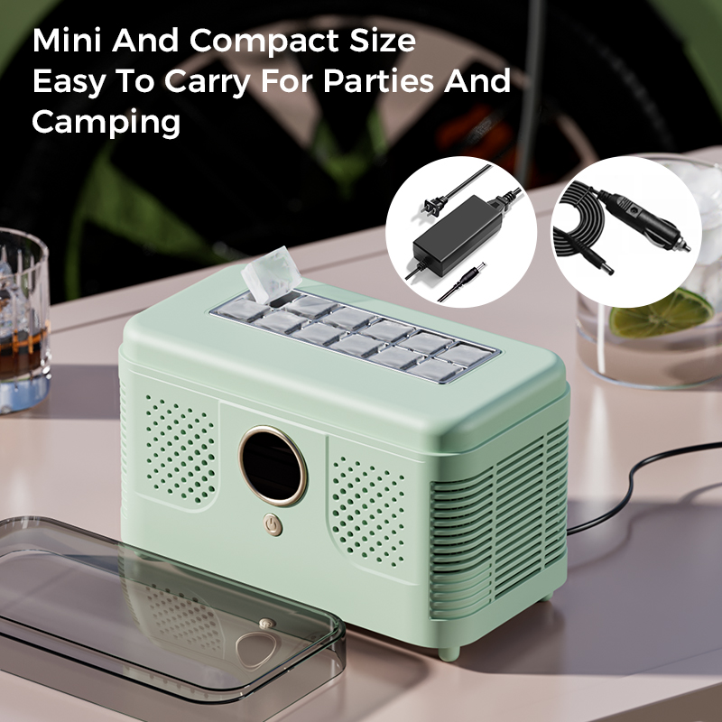 12V/220V Portable Mini Ice Mak - Home Office Gear recension och pris