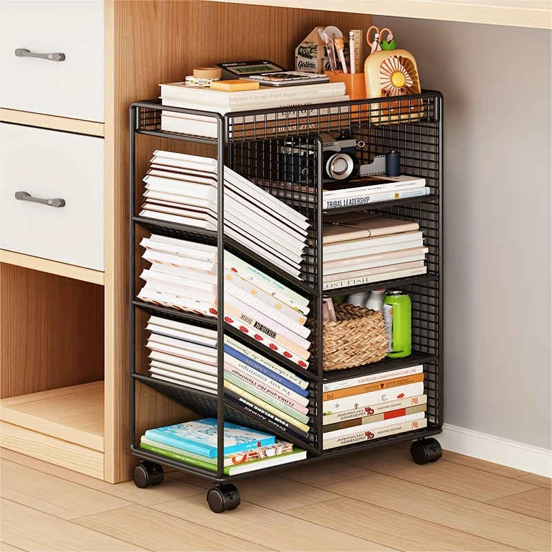 Rolling Book Cart -  Metal Mob - Home Office Library recension och pris