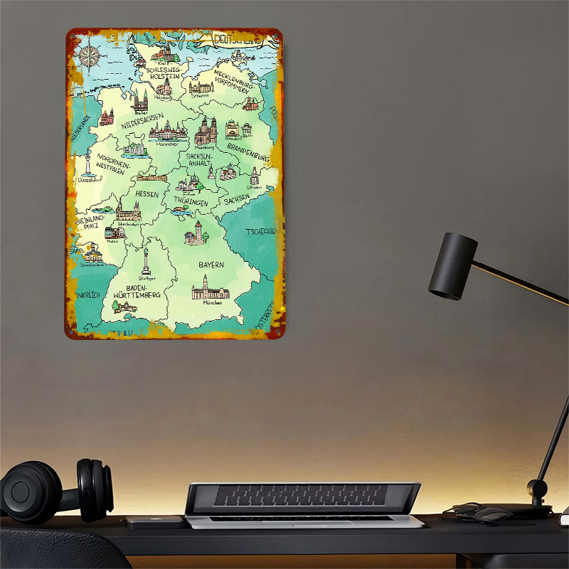 Aquarell Deutschland Karte Per - Home Office Deutschland recension och pris