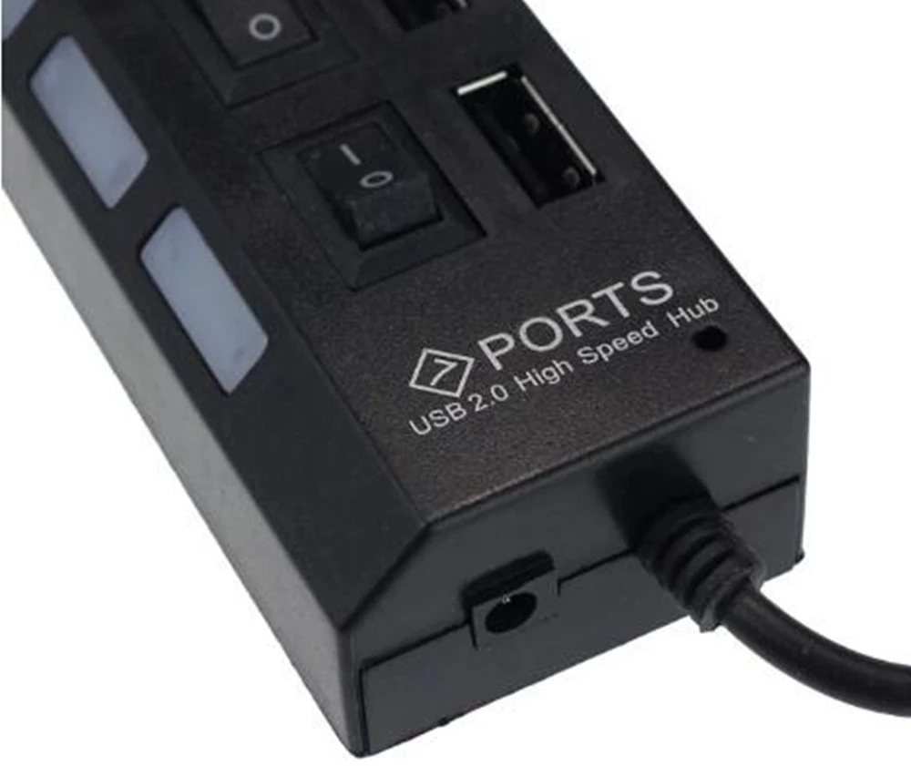 7 Port USB 2.0 Hub Splitter Fo - Home Office Setup recension och pris