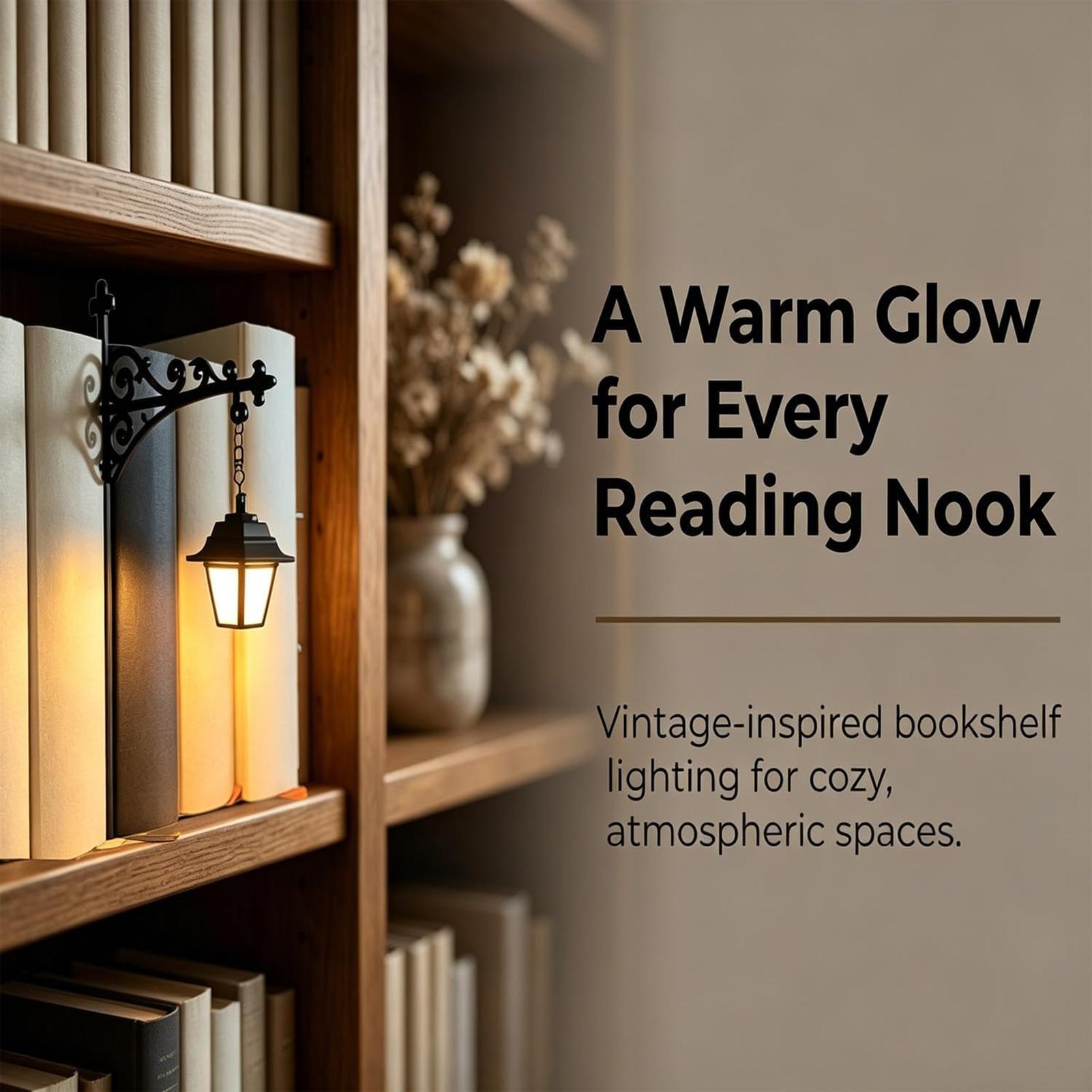 Bookshelf Lamp Vintage LED War - Home Office Library recension och pris