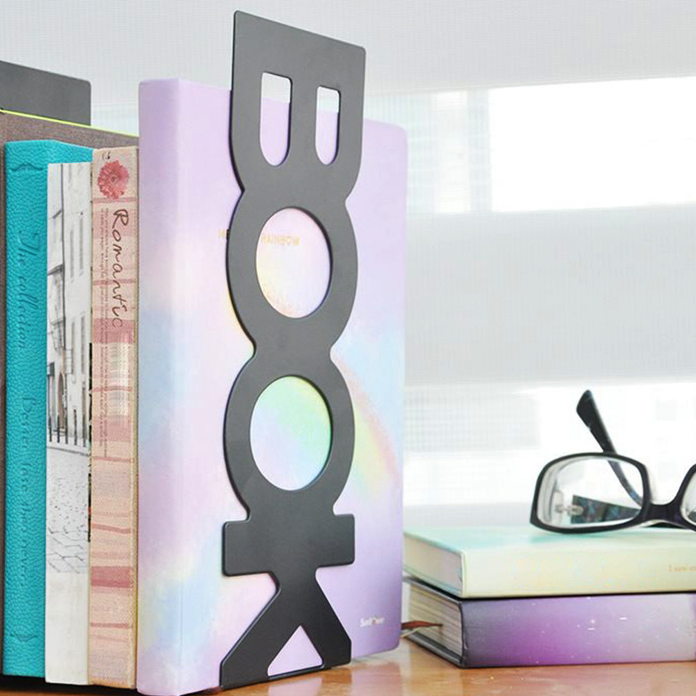 4Pcs Metal Bookends Hollow Des - Home Office Library recension och pris